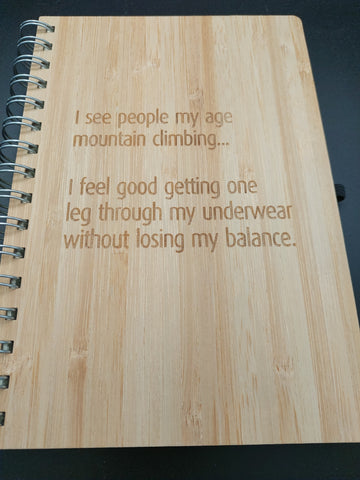 Bamboo notebook - I see people...