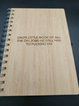 Bamboo notebook - Dad's little book of DIY jobs...