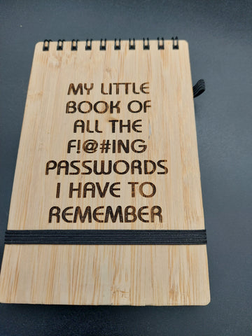 Bamboo notepad small - My little book of all the...