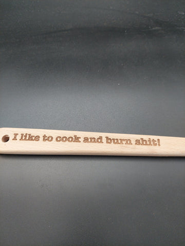 Wooden Spoon - I like to cook and ...