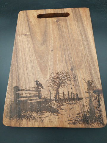 Chopping Board Medium - Crow