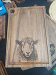 Acacia Chopping/Serving Board - Sheep