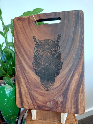 Chopping Board Large - Owl