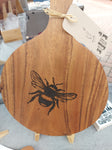 Pizza Board - Large bee  280mm